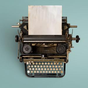 old fashioned typewriter