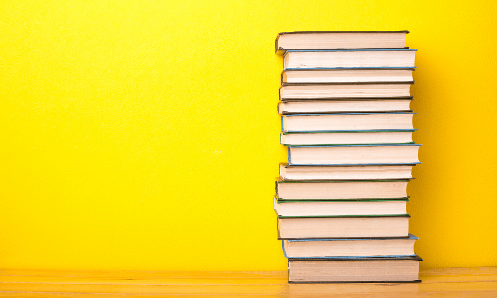 stack of books